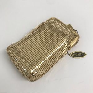 Cigarette Case by Whiting & Davis Vintage Gold Metal Mesh (New unused)